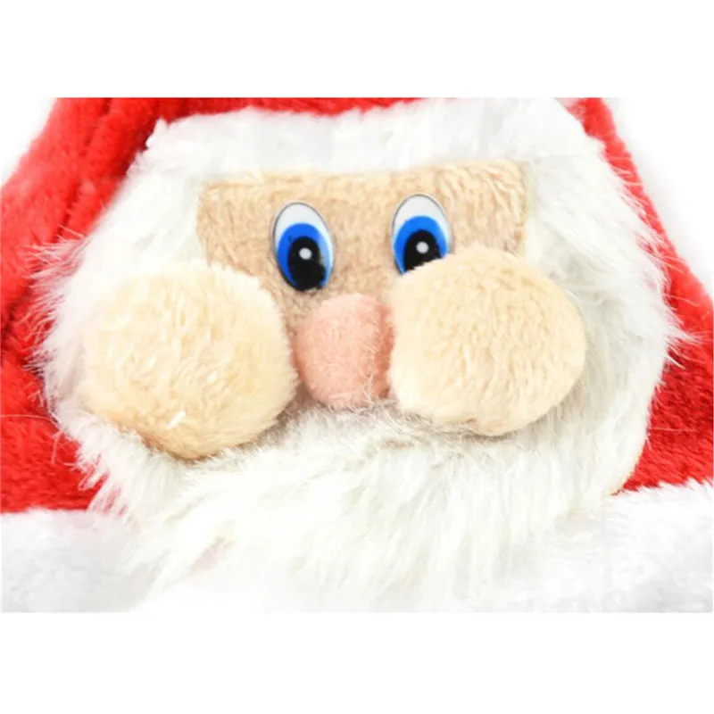 1 шт. 40*28 см Мультфильм рождественские шляпы Санта Клаус шляпа с мультяшным лицом рождественские принадлежности подарок