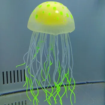 

Fluorescent Jellyfish Fish Tank Decoration Authentic Simulation Trumpet Goldfish Decor For The Aquarium Fake Fish