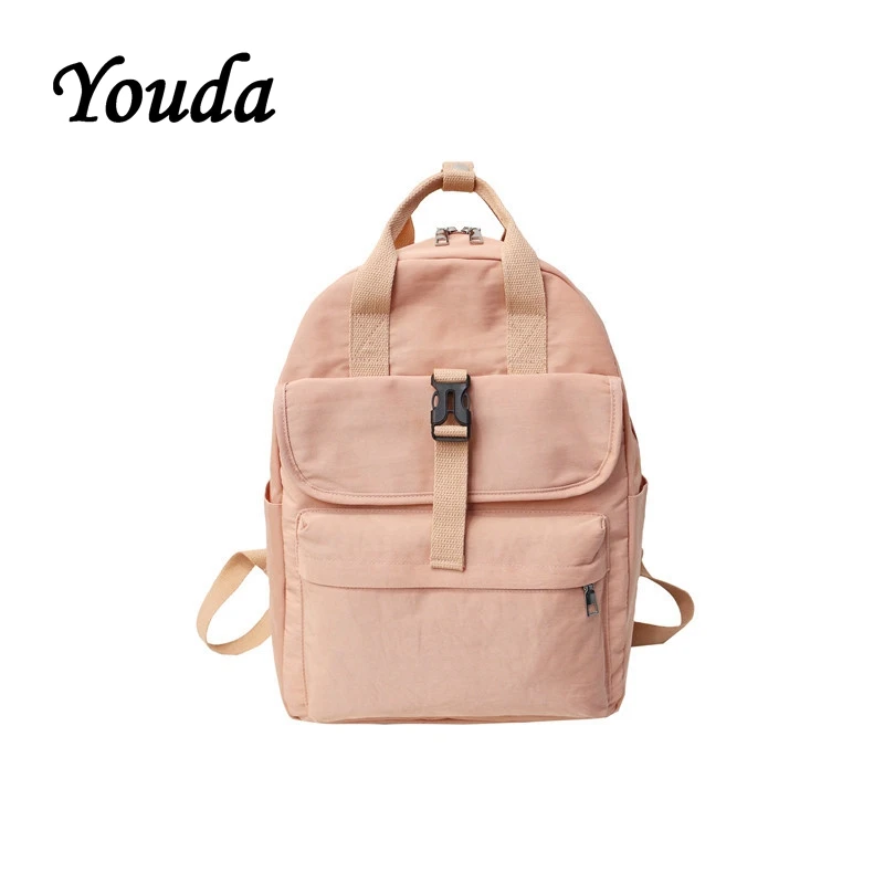 

Youda Large Capacity Ladies Backpack Casual Simple Student Schoolbag Japanese Harajuku Campus Style Backpacks Teen Shoulder Bag