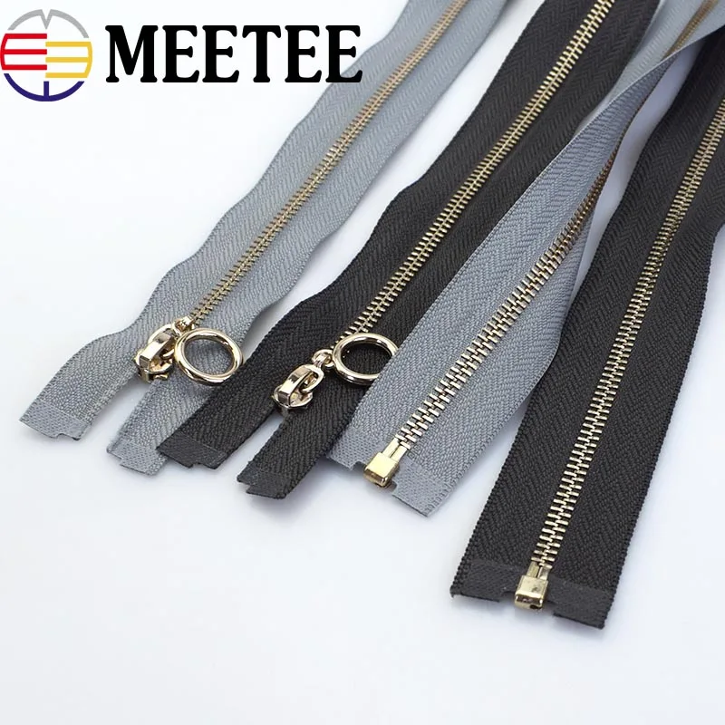 2Pcs 3 Open end Auto Lock Zippers Zip For Sewing Metal Zippers