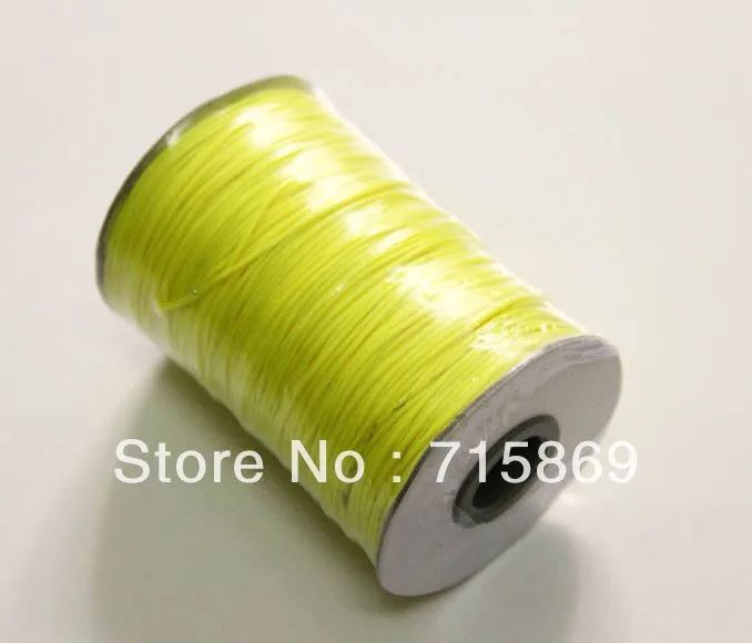 Beste Gratis Verzending 180 M (200 YARD) Citroengeel Korea Katoenen Waxkoord Shamballa Buigen Cords Touwen Strings Fit ketting Armbanden