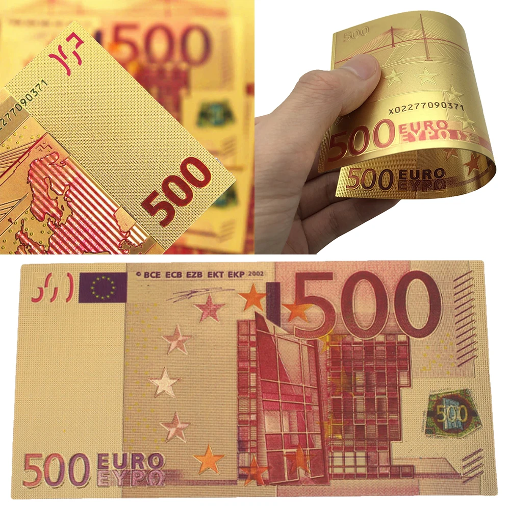 

1/10PCS Collectible Value €500 Euro Banknote Bill Paper Money Fake Currency Uncirculated Banknote