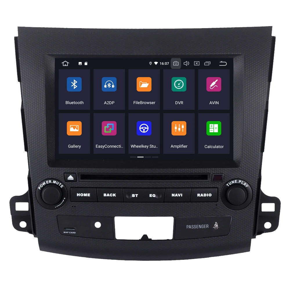 Perfect For Mitsubishi Outlander XL EX Android 9.0 2G+16G Quad Core Autoradio Car DVD Radio Stereo GPS Navigation Multimedia Player 1
