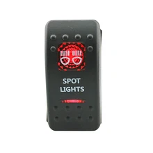 12-24V кулисный переключатель вкл. Выкл. Красный светильник переключатель для автомобиля ван лодка(точечный светильник s