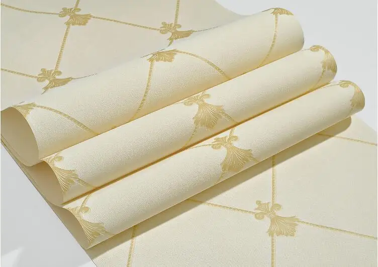 Waliicorners Modern minimalist diamond lattice 3D three-dimensional embossed nonwoven wallpaper bedroom living room tv 22 QQ20180105183529