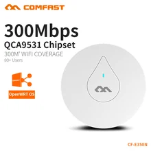 COMFAST 300Mbps WiFi Ceiling Wireless AP 802.11b/g/n Indoor 48V POE Support OPEN DD WRT Access Point Home Router CF-E350N