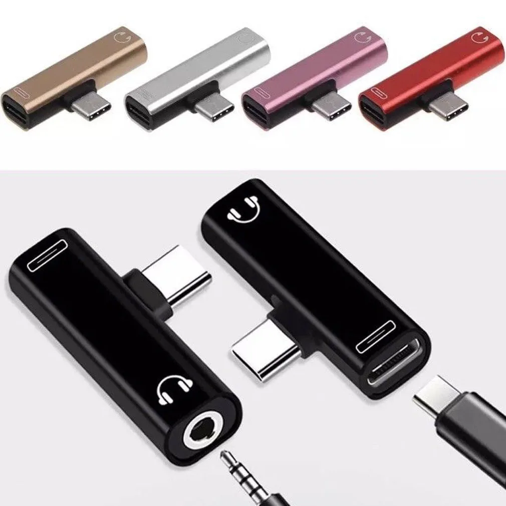 Горячая USB-C Тип C адаптер Порт 3,5 мм Aux аудио разъем наушники кабель USB