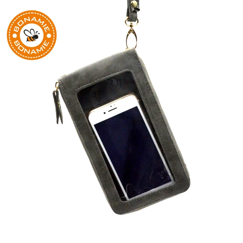 BONAMIE новые женские RFID сенсорный экран мобильный телефон карманная карта Houlder