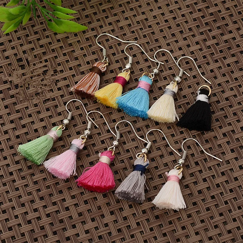 Buy BASEHOME Elegant Tassel Drop Earring Cotton