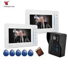 Yobang Security touch keypad 7″ Video Intercom for Phone Remote Unlock RFID Keypad Code number doorphone intercom door access