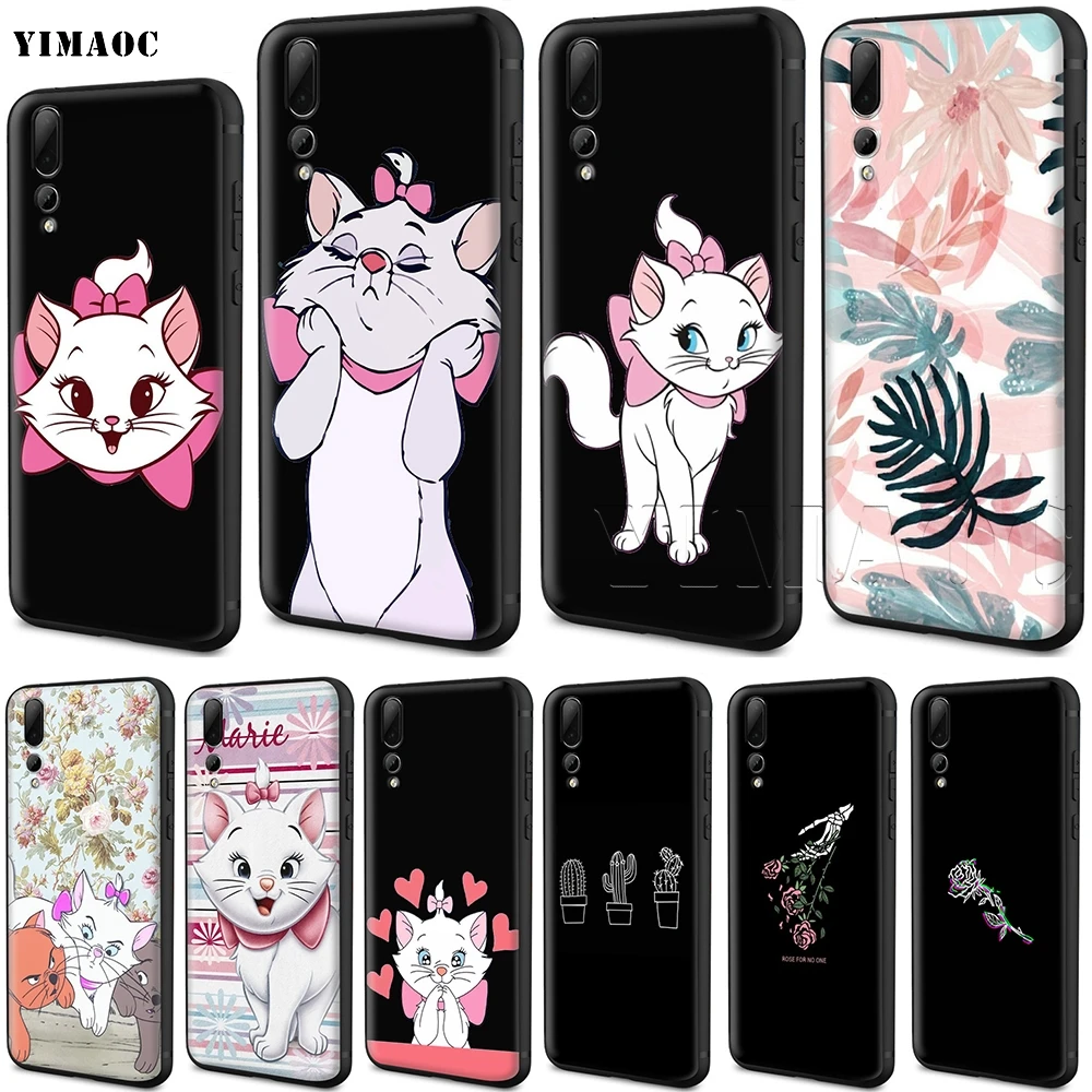 

YIMAOC Marie Aristocats Silicone Case for Huawei Mate 10 P8 P9 P10 P20 Lite Pro P Y7 Y9 Smart Mini 2017 2018