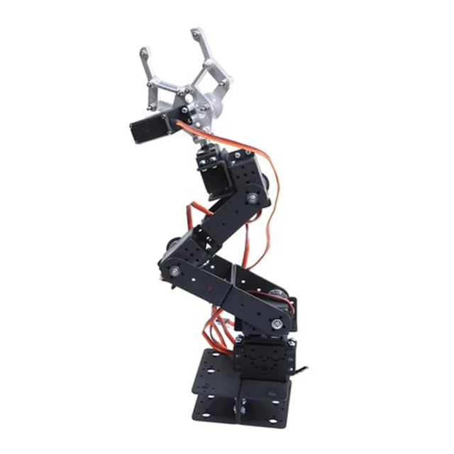 $37.99  RCmall 6 DOF Mechanical Manipulator Robot Arm Kit For Smart Car Arduino Robot Parts Teaching Platfo