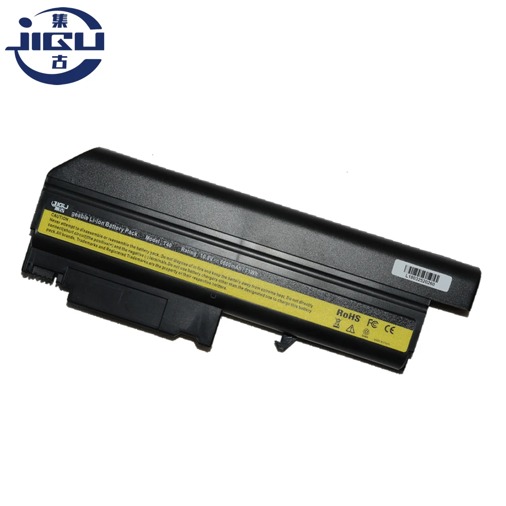 9 ячеек батареи для ноутбука JIGU батарея lenovo ThinkPad R50 R50E R51 T40 R52 T40P T41 R50P T41P T42 T43 T42P