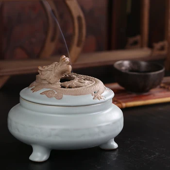 

Longteng prosperous time Elder brother kiln censer restoring ancient ways Your kiln teachers Special incense coil coil incense