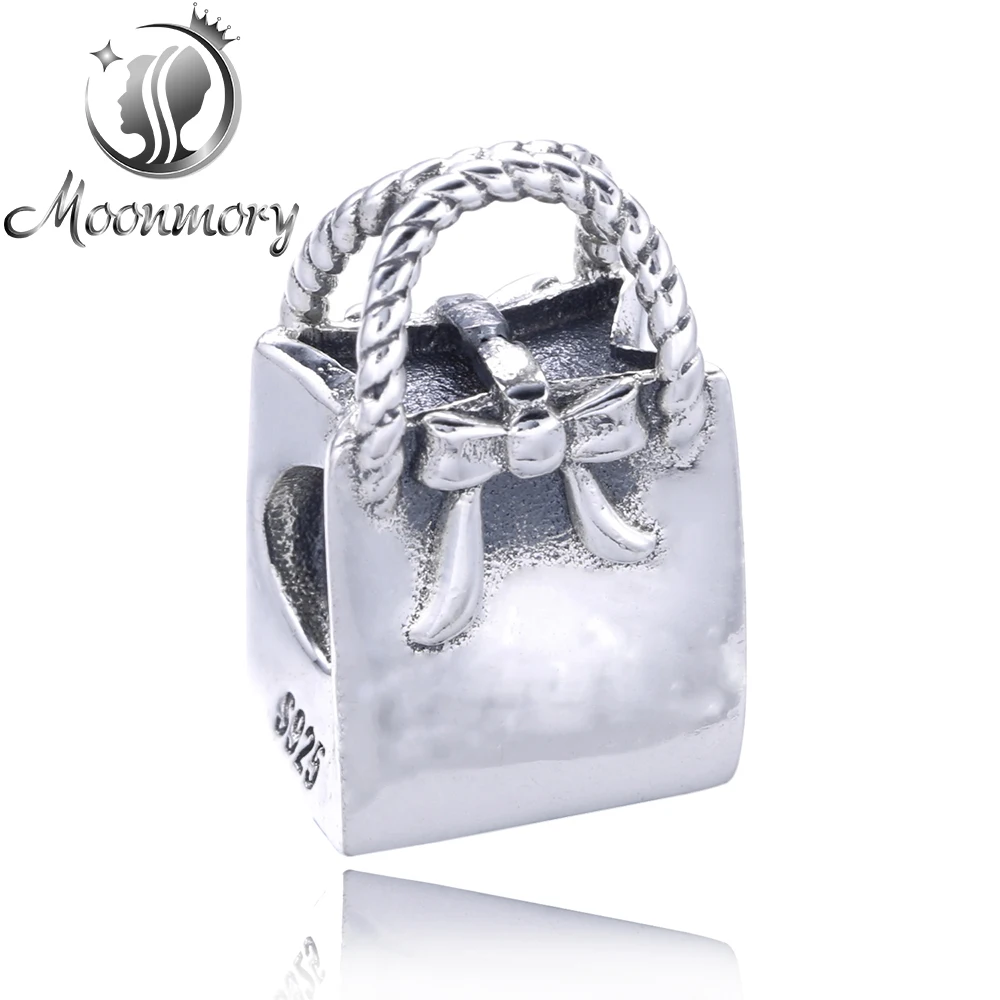 Charm Diy Fit Pandora Bracelet Authentic 925 Sterling Silver Lady Handbag Bead For Jewelry Making Wholesale