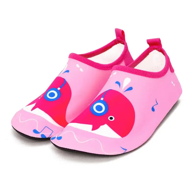 Pantufa Infantil/детские тапочки; быстросохнущая детская обувь для плавания; носки для пляжа и бассейна с героями мультфильмов - Цвет: 7