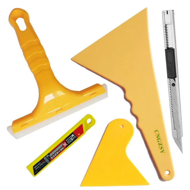 multifunction plastic squeegee triangle scraper silicone handled water