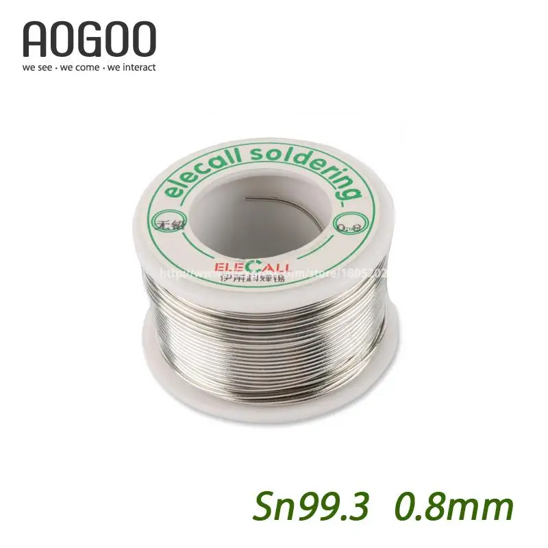 2Pcs/Lot 75g 0.8mm Health Lead Free Solder Wire Tin Wire Melt Rosin