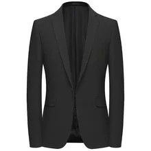 Досуг костюм пиджак-блейзер для мальчика Для мужчин повседневный Блейзер, куртка(кнопка-1 шт., куртка, пальто, платье для офиса, пиджак-блейзер Мужской Костюмы