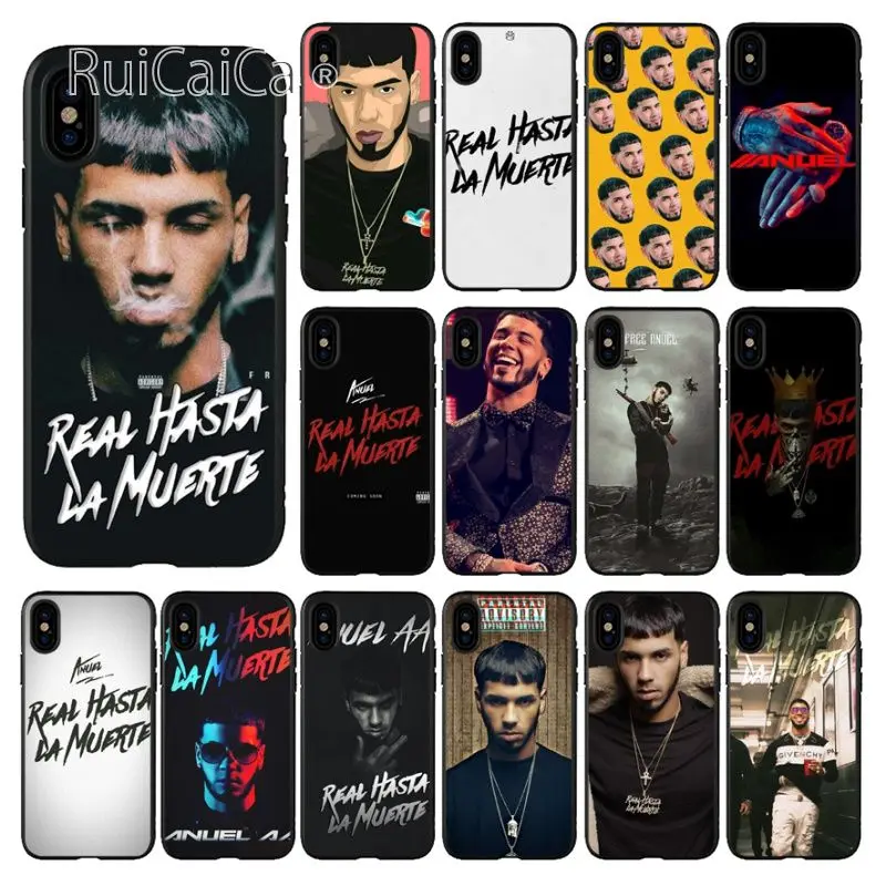 

Ruicaica Anuel AA Rapper Novelty Fundas Phone Case Cover for Apple iPhone 8 7 6 6S Plus X XS MAX 5 5S SE XR Cover