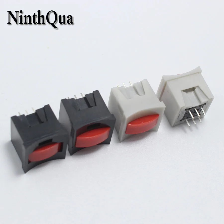 

NinthQua 4pcs 15.2*15.2mm Push Button Switch 6Pin Micro Touch Button Switchs Black Self-locking / Grey Non-locking
