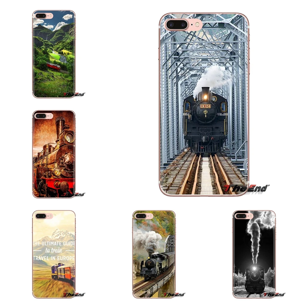 Для Xiaomi Mi3 Samsung A10 A30 A40 A50 A60 A70 Galaxy S2 Note 2 Grand Core Prime силиконовый чехол винтажный поезд