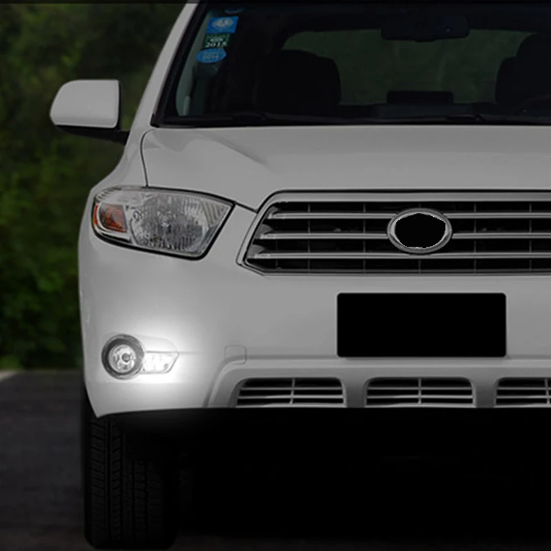ROADOT светодиодные дневные ходовые огни ангельские глазки для Toyota Highlander 2009 2010 2011 DRL