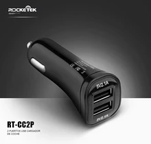 Rocketek multi usb Автомобильное зарядное устройство 2 USB 4.2A телефонный адаптер Аксессуары для iphone 4 5 6 huawei Xiaomi samsung galaxy s8 автомобиль-зарядное устройство