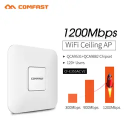 COMFAST беспроводной Крытый AP 2,4 г + 5,8 ГГц 1200 м Dual Band Wi fi точка доступа AC маршрутизаторы Extender усилитель сигнала Усилители домашние CF-E355AC