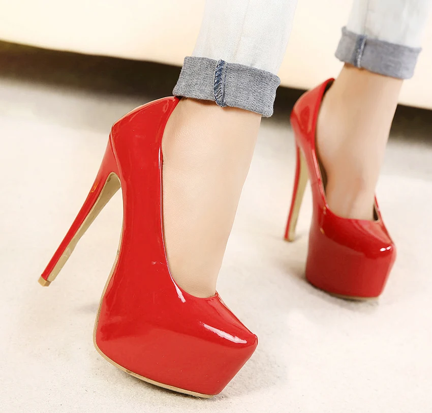 Size 35-44 New Spring Women Classic Pumps High Heels Mature Platform Shoes Woman Office Ladies Comfortable Formal Footwear