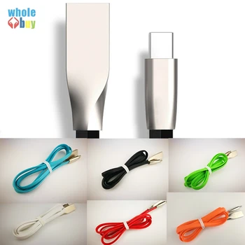 

500pcs/lot Wholesale Type-C Micro 5pin 8pin 1m 2m 3m New 3D Zinc Alloy Fast Charging Data Sync For Meizu Letv Lenovo iphone HTC