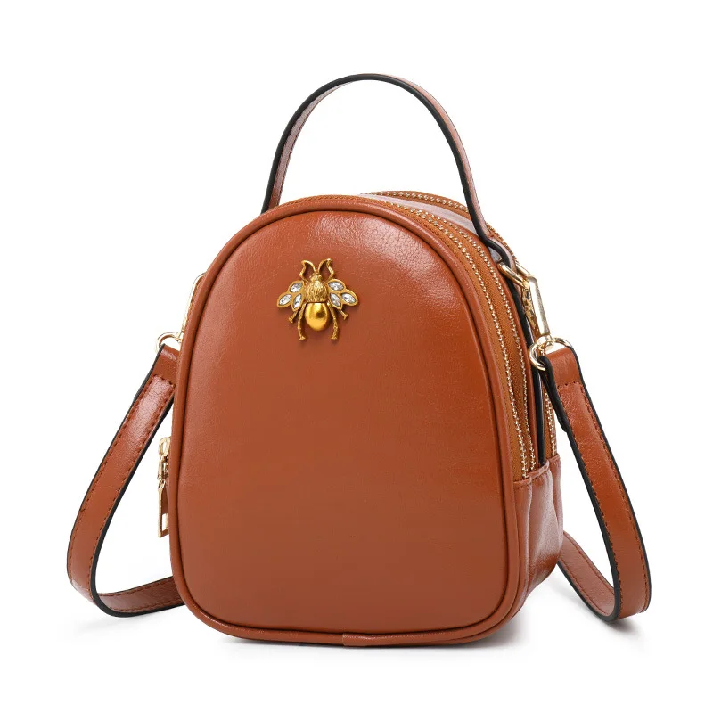 Donne Cuoio brown Delle Modo Sacchetto Della borgogna Del Alta Rosa Dell'unità Con Qualità Mini Il colore Borsa Borse Hps106 Per A Di Marca Elaborazione Orso Crossbody Signora Nero Ansloth Spalla Le 8EqXp0