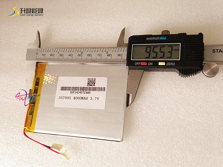 

3.7V 4000mah (polymer lithium ion battery) Li-ion battery for tablet pc 7 inch MP3 MP4 [357095] Free Shipping