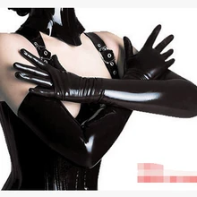 Сексуальные перчатки для женщин, для взрослых, с мокром эффектом, латекс, ПВХ, кожа, костюм фетиш, аксессуары, яркая кожа, кожаные перчатки, латекс, сексуальный вкус