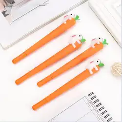 Творческий морковка, кролик гелевая ручка женские офисные студент написание проверка ручки масла воды ручка Школа гелевая ручка корейские