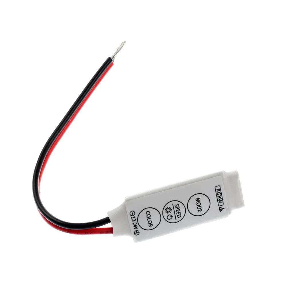 DC12V мини 3 клавиши RGBW контроллер для светодиодной ленты 5050 RGBWW 5PIN LED контроллер|rgbw