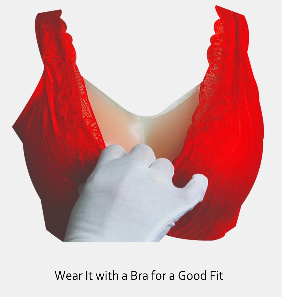 Komaynaly Silicone Breast Form 500g, 800g, 1000g, 1450g Lifelike Fake Breast 08