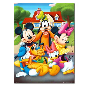

5D diamond Painting Mickey Family Cross Stitch diamond embroidery mosaic diamonds wall stickers home decor Mosaic Embroidery