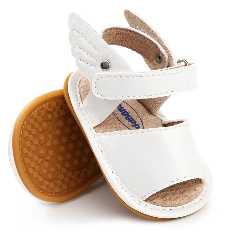 

Baby Sandal Boys Girls Shoes 2018 Summer New Solid Wing Fashion Shoes Newborn Infant Toddler Soft Rubber Sole Beach Prewalkers