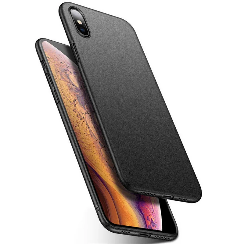 Роскошный Матовый Scrub Противоскользящий чехол для iPhone 11 Pro X XR XS Max, 6, 6 S, Plus, Тонкий Жесткий ПК Пластик на заднюю панель для iPhone 5S 7 8 Plus