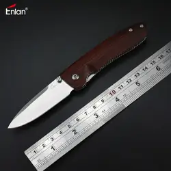 Enlan M028 складной Ножи 8Cr13Mov лезвия деревянной ручкой Открытый выживания Отдых на природе карманный Ножи