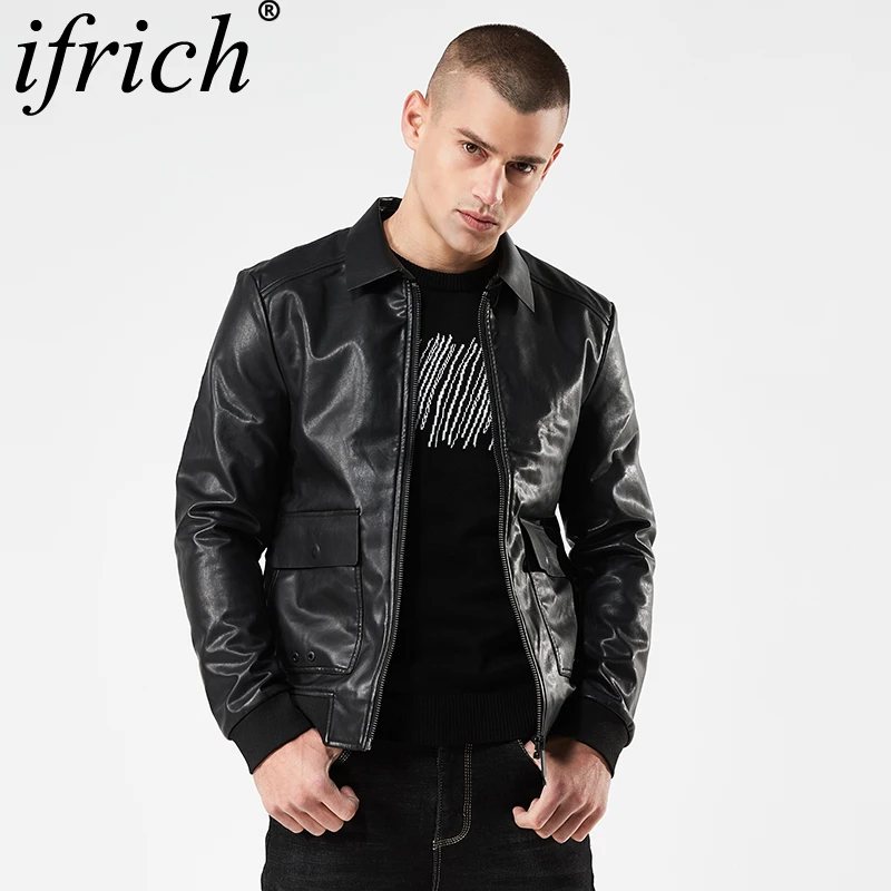 Mens Leather Jackets Fashion Motorcycle Male Business Casual Coats Western Cowboy Men Faux Jacket Chaqueta De Cuero Para Hombre Mens Leather Jackets Fashion Motorcycle Male Business Casual Coats Western Cowboy Men Faux Jacket Chaqueta De Cuero Para Hombre