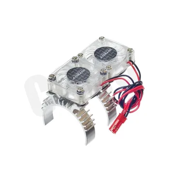 

Transparent Double Fan Motor Cooling Bracket 35mm For 1/10 RC Crawler Car TRX4 Axial Scx10 90046 RC4WD D90 D110