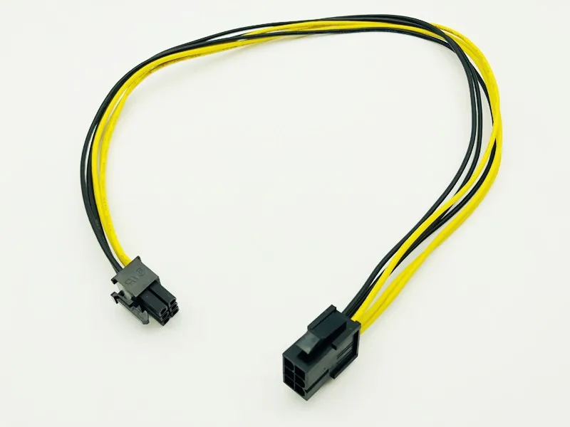 50cm PCI-E PCIE PCI-Express 6P Male to 6Pin Male Graphics Video Card DIY Power Cable BTC Extended Miner Mining Wire 18AWG Cables