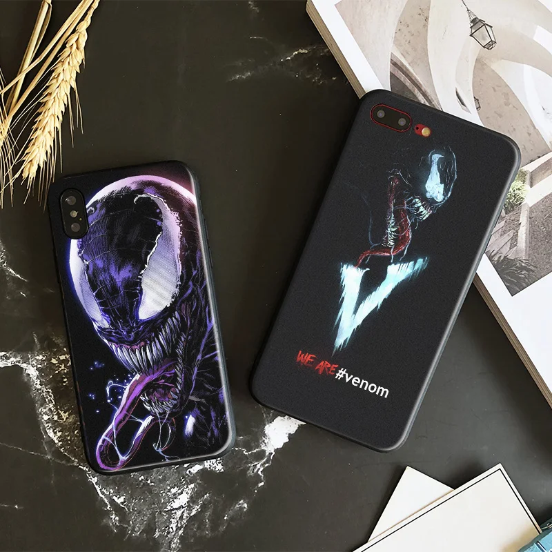 

Venom 2018 Film MCU Tpu Soft Silicone Phone Case Cover Shell For Apple iPhone 5 5S Se 6 6S 7 8 Plus X 10