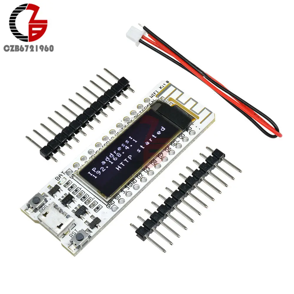 0,96 дюймовый oled-дисплей ESP8266 беспроводная Wifi плата CP2104 Micro USB синий белый, черный, PCB DIY наборы для Arduino NodeMCU