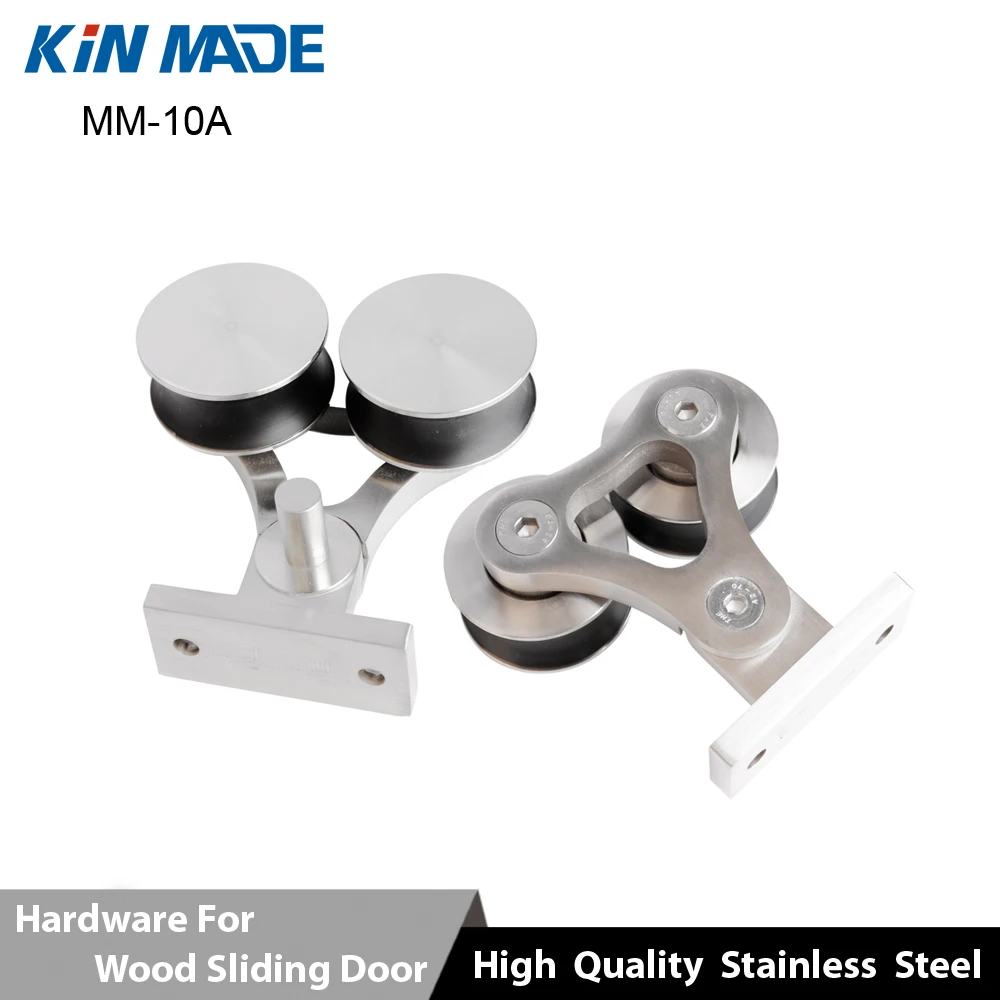 US $144.50 KIN MADE Free ShippingMM10A Top Mounted Wooden Closet Sliding Barn Door Full Set Hardware Kit Single Door Sliding System