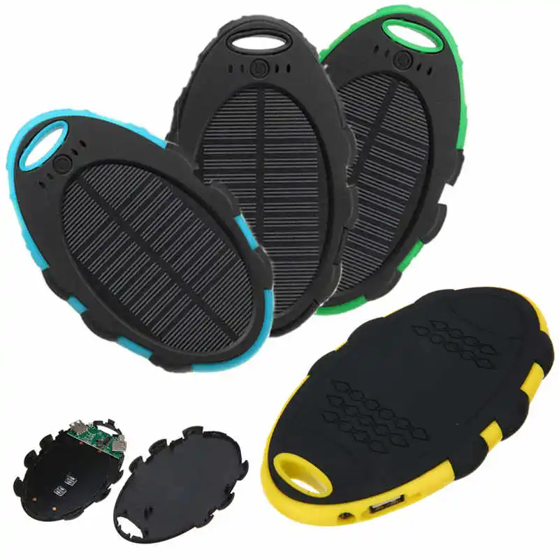 

Universal Portable DIY 4000mAh Dual USB Backup Charger Solar Power Bank Battery Case Box Black/Green/Yellow No Has Battery