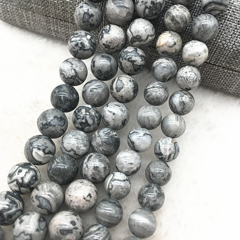 

Wholesale Natural Stone Beads Loose Spacer Stone Beads For Jewelry Making DIY Bracelet Necklace 6mm 8mm 10mm Strand 15.5'' #16