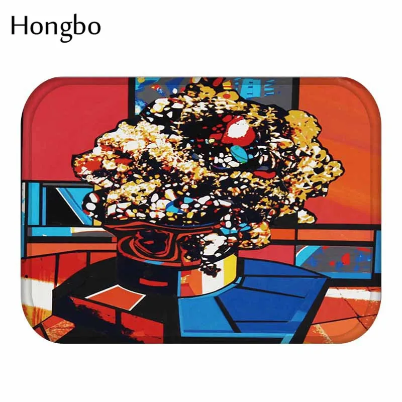Hongbo 40*60 см дверные коврики с рисунком нескользящий замшевый ковер для улицы кухни